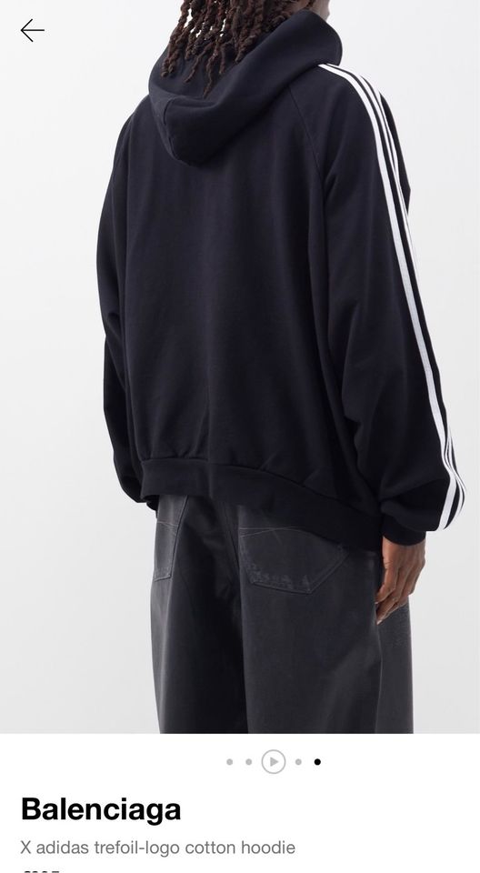 Balenciaga X adidas trefoil-logo cotton hoodie / Ausverkauft in Lubmin