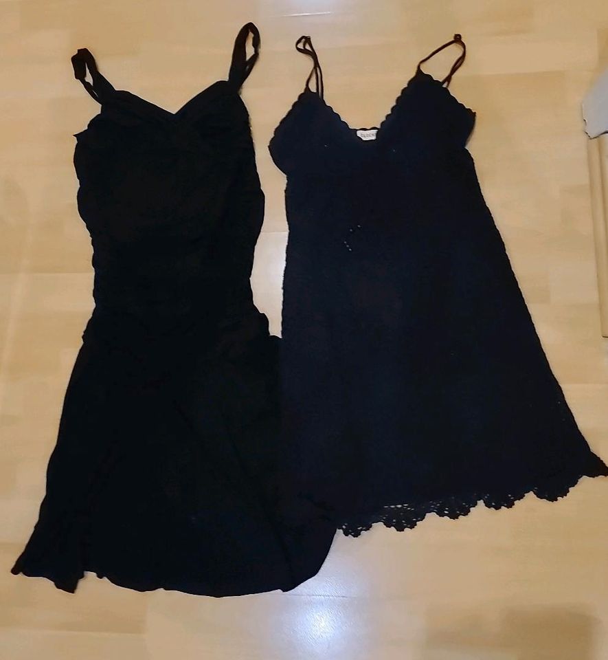 2x Kleid Sommerkleid S 36 Trägerkleid Häkelkleid schwarz in Leipzig