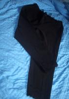 Elast. 7/8-Bengalin Hose, Spitzensaum, schwarz, 46 Bayern - Bad Abbach Vorschau