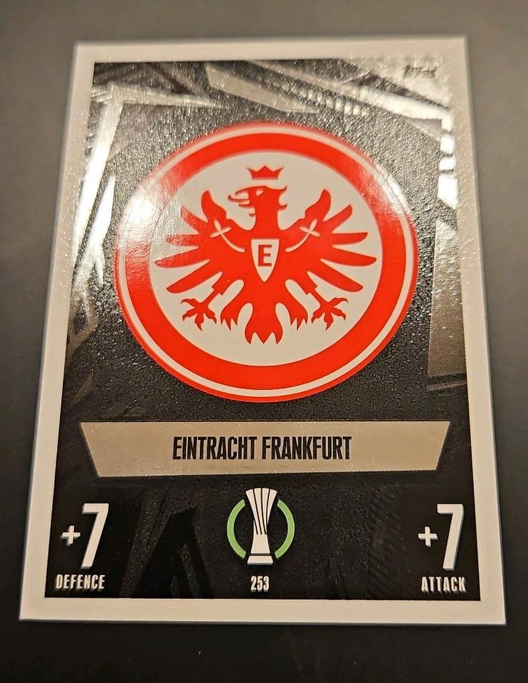 Match Attax Wappen Eintracht Frankfurt in Falkenberg Oberpf