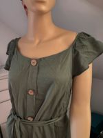 Tolles Kleid Khaki Olive Gr 38 Haileys Carmenausschnitt Nordrhein-Westfalen - Schleiden Vorschau