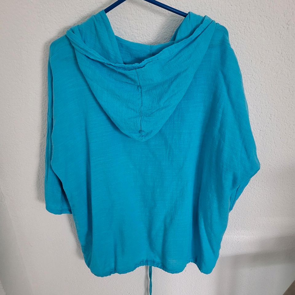 100% Baumwoll Bluse/ Jacke m.Kaputze und Taschen in Eschwege