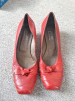 Pumps rot Leder Gr. 39 Schuhe Damen Brandenburg - Jacobsdorf  Vorschau