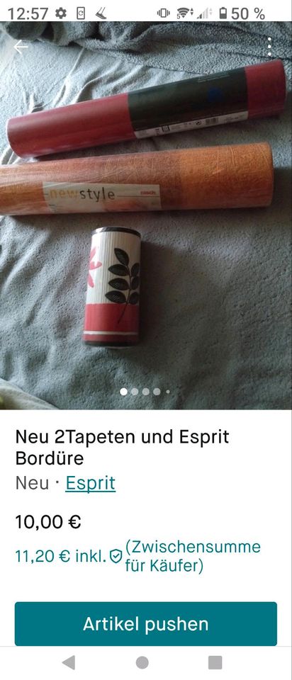 Neu 2 Tapeten und 1 Bordüre Esprit in Remscheid