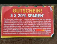 20 % Rabatt Legoland Berlin Oberhausen discovery Coupon Gutschein Bayern - Kissing Vorschau