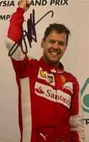 Sebastian Vettel - Original Autogramm 4x Formel-1 Weltmeister Nordrhein-Westfalen - Krefeld Vorschau