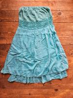 Bandeau Sommer mini kleid italienische Mode xs 34 türkis zabaione Thüringen - Zeulenroda Vorschau