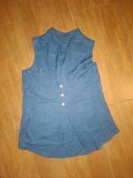 Shein L 40/42 Bluse hems Shirt ärmellos dunkelblau blickdicht Bayern - Langquaid Vorschau