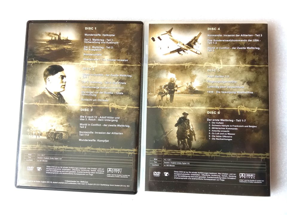 Die Große Kriegs Edition - Metallbox - 6 DVD - über 30 Stunden in Alsdorf