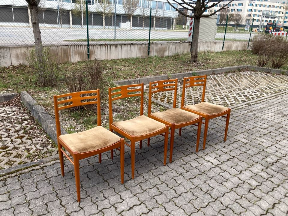 Mid Century Dining Chair  Stuhl Vintage Nussbaum 60er 1/4 in München