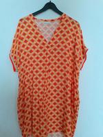Leichtes Kleid.Orange,magenta.Einheitsgröße.Geometrisches Muster Niedersachsen - Wennigsen Vorschau