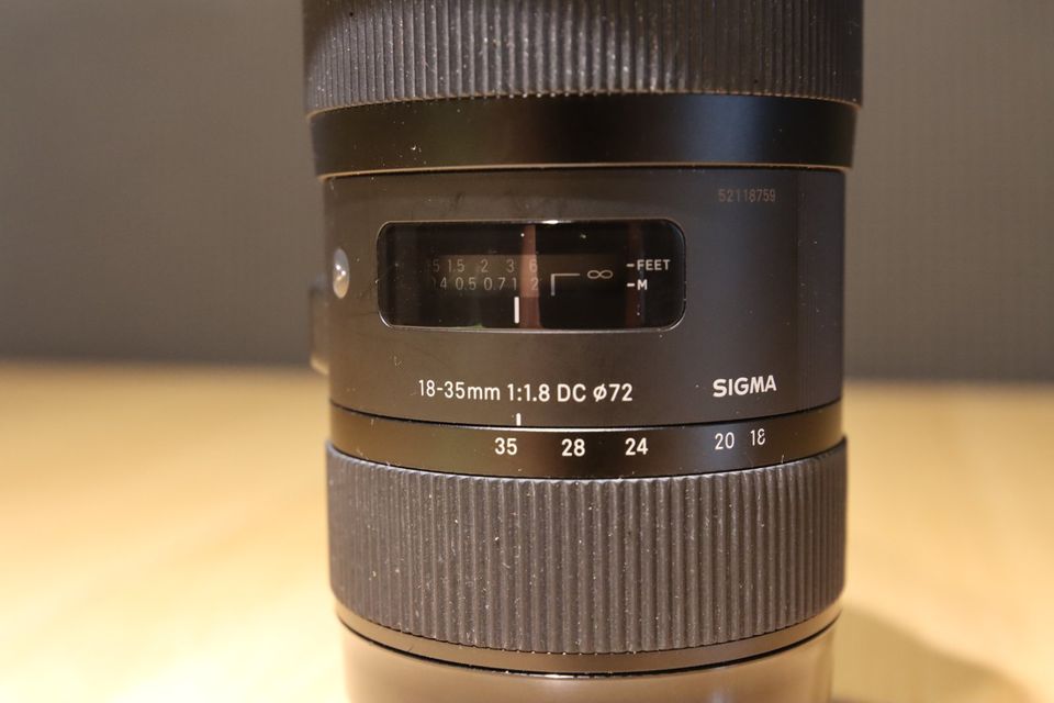 Sigma 18-35mm F1,8 DC HSM Art Objektiv für Canon EF Objektivbajon in Hamm