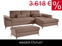 Ecksofa & Hocker braun 301x176cm Schlaffunktion Bettkasten Federk Köln - Ehrenfeld Vorschau