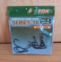 Fox Specialist Carp Hook Series 1B Longshank Size 4 (QTY. 10) NEU Niedersachsen - Bad Bentheim Vorschau