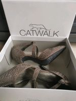 Highheels glitzer taupe grau braun Gr 37 catwalk Brandenburg - Königs Wusterhausen Vorschau