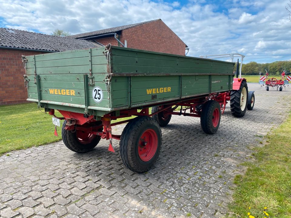 Welger FK 90 5,7 Tonnen Kipper Anhänger Wagen Zweiseitenkipper in Wagenfeld