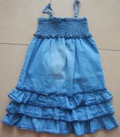 Kleid Mädchen Gr. 104 s.Oliver Jeanskleid gesmokt Sommerkleid Niedersachsen - Aschendorf Stadt Papenburg Vorschau