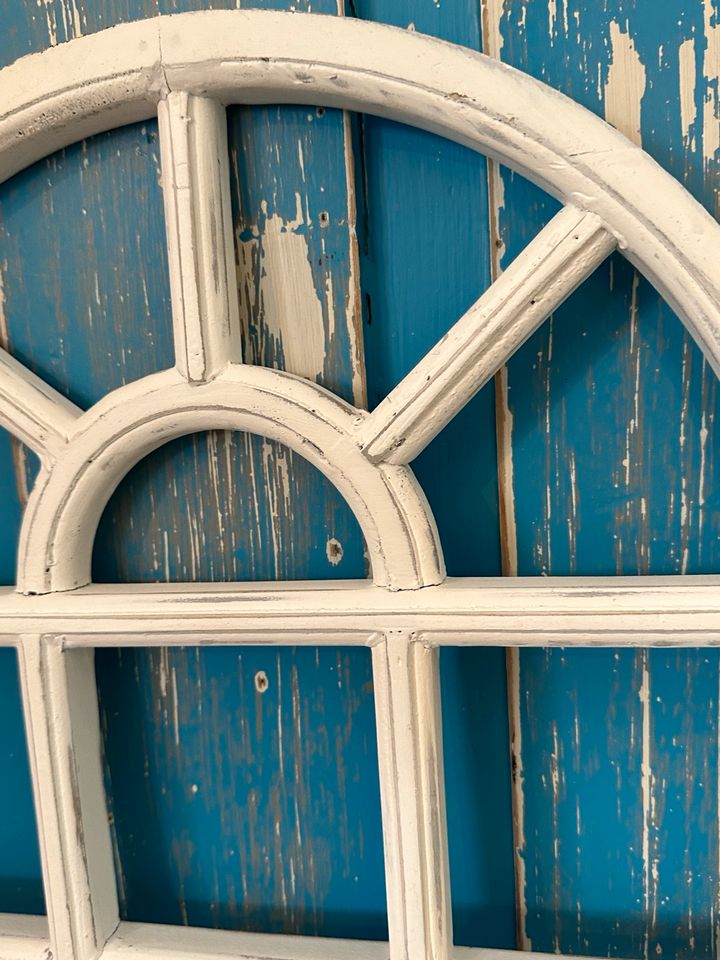 Auf alt auf antik Holzfenster Dekofenster Vintage Bogenfenster in Roßwein