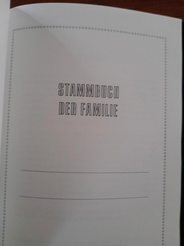 Stammbuch der Familie in Borkwalde