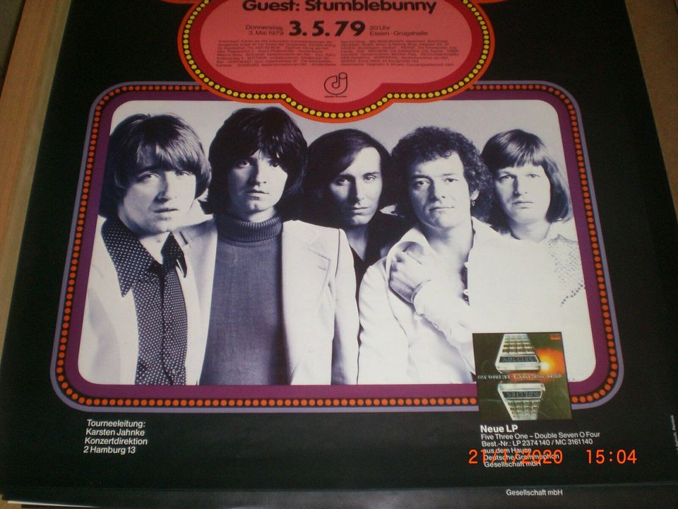 The Hollies - Live 1979 Konzertplakat Tourposter Plakat Poster in Hemer