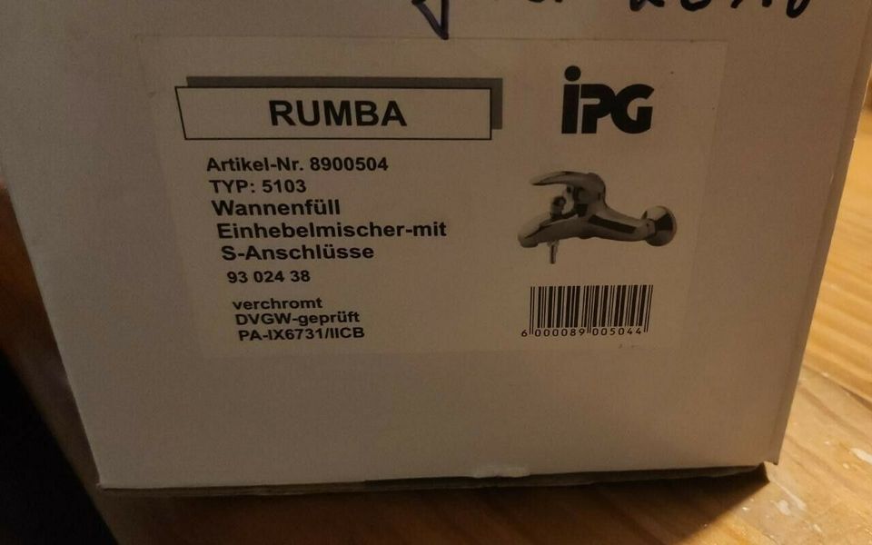 Neu Rumba Wannenarmatur Wannenmischer S-Anschlüsse in Radolfzell am Bodensee