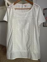 Esprit, süße weiße Bluse mit Stickerei in XL/42 Obervieland - Habenhausen Vorschau