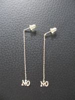 NEU - 925 Sterling Silber Ohrringe / Schmuck mit Kette und "NO" Baden-Württemberg - Mietingen Vorschau