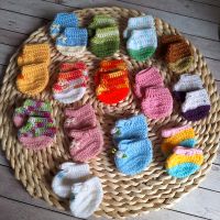 Baby born gehäkelte Socken Schuhe handmade Bayern - Miltenberg Vorschau