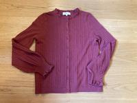Sezane Louis Strickjacke, L, Rosenholz rot, Merinowolle Bayern - Immenstadt Vorschau