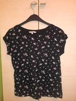 Schwarzes Clockhouse T-Shirt mit Blumenprint Größe S (36) Brandenburg - Chorin Vorschau