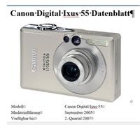 Canon digital IXUS 55 mit Zubehör Saarland - Blieskastel Vorschau