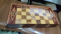 Multifunktionales Schach- und Backgammon-Spielbrett Baden-Württemberg - Mannheim Vorschau