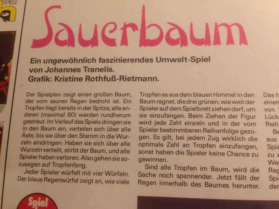 Sauerbaum Spiel des Jahres1988 Herder in Tornesch