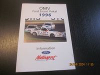 Information OMV Ford Escort Pokal 1996 NEU Niedersachsen - Braunschweig Vorschau