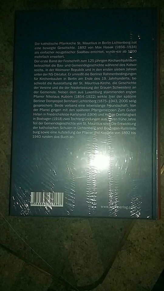 Pfarrkirche Berlin Lichtenberg St. Mauritius Band 1 Lukas Verlag in Berlin