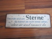 Schild Aufhänger "Freunde sind wie Sterne" Bayern - Triefenstein Vorschau