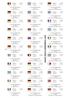 Etiketten Flaggenset für 2 Euro RV WWU EUROFLAGGE BARGELD ERASMUS Herzogtum Lauenburg - Stubben bei Bad Oldesloe Vorschau