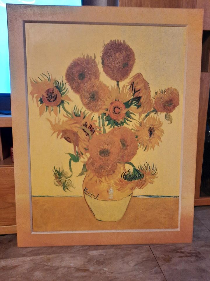 Van Gogh Kunstwerk Reproduktion 15 Sonnenblumen in Kösching