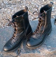 Lederstiefel Echtleder Damenschuh Sachsen - Pöhl Vorschau