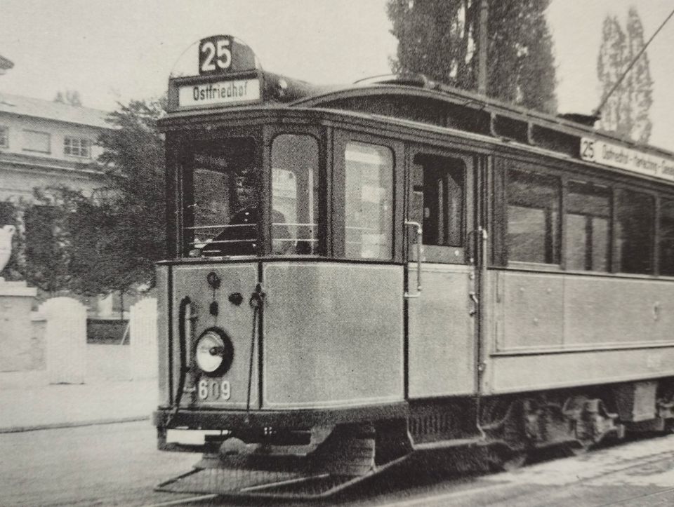 Trambahn München 1908 Straßenbahn Emailschild Schwabing in München