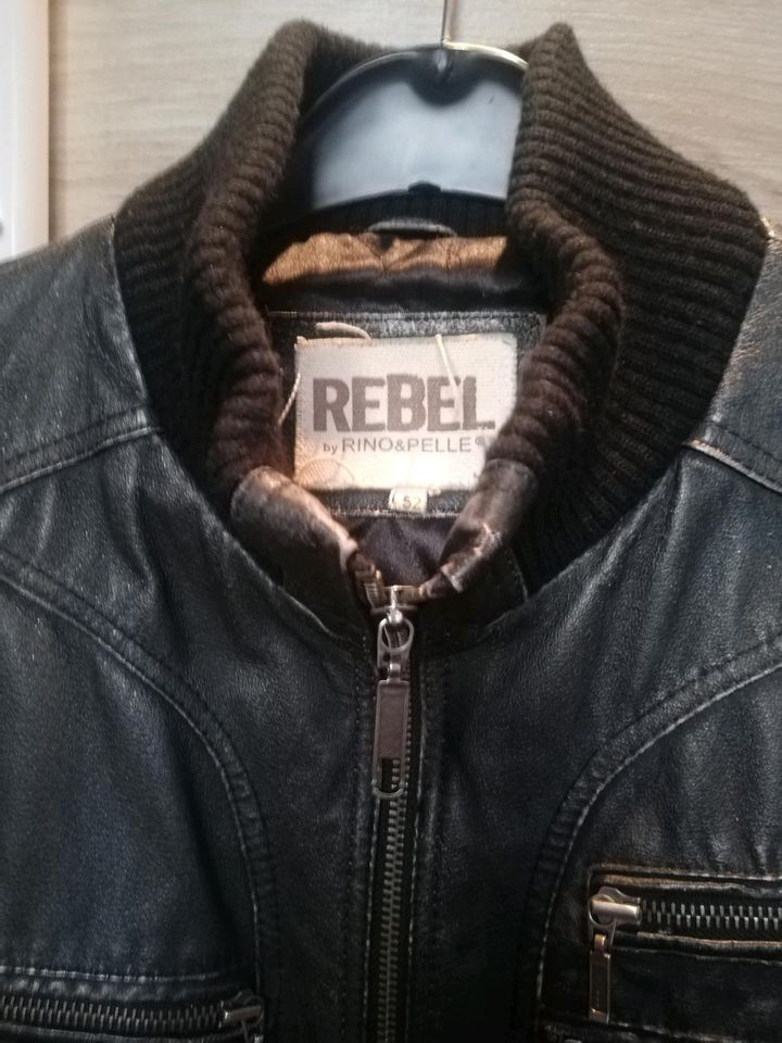 Rino & Pelle Lederjacke Rebel Schwarz Used Look Größe 52 in  Nordrhein-Westfalen - Herten | eBay Kleinanzeigen ist jetzt Kleinanzeigen