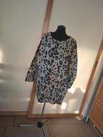 Vokuhila oversize Shirt Longshirt Kleid Jerseykleid Leoprint XL Dresden - Gorbitz-Süd Vorschau