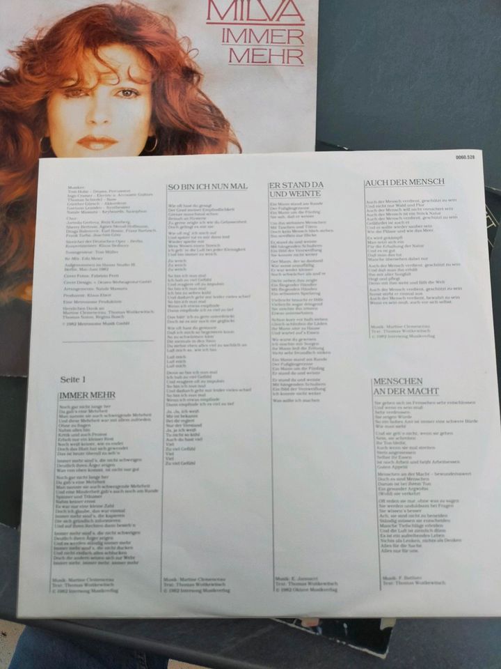 Milva, Das Konzert, immer mehr , LP, 1982 in Ahnatal