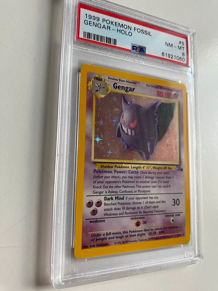 Pokemon PSA Karte GENGAR Holo | Fossil Set 1999 Card tcg in Hamburg
