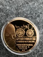 Gottlieb Daimler + Carl Benz Gedenkmünze Vergoldet. Incl. Versand Niedersachsen - Braunschweig Vorschau