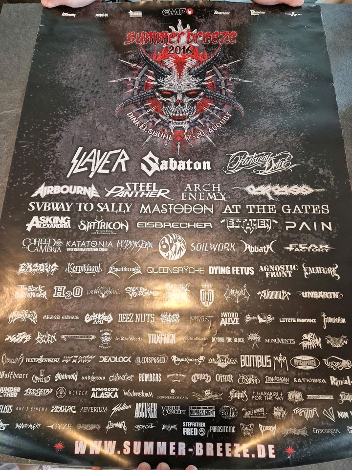 Summer Breeze Poster 2016 in Ötisheim