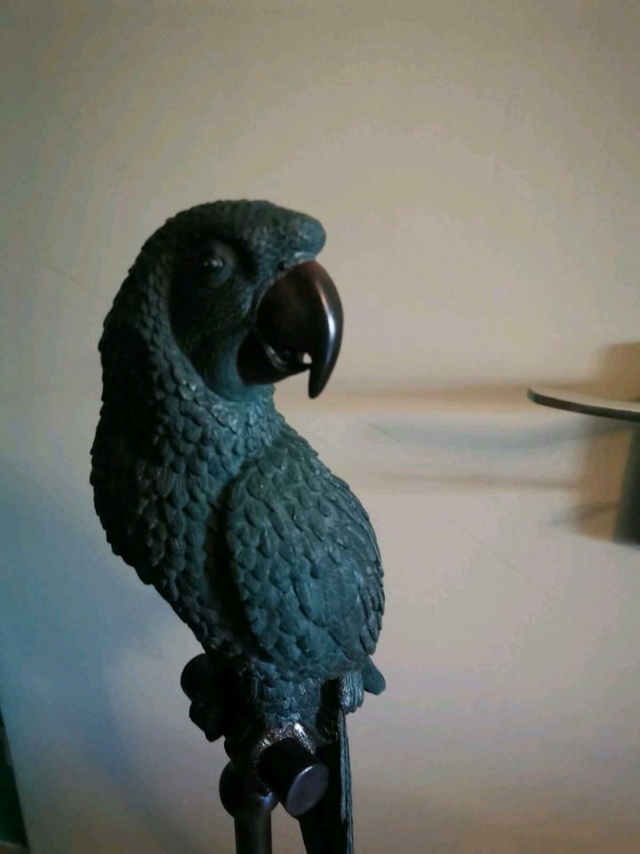 Deko Figur Papagei Antik Look  shabby wie Bronze in Amberg