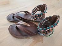 Sandalen/Zehensandale Gr. 40 braun Nordrhein-Westfalen - Dorsten Vorschau