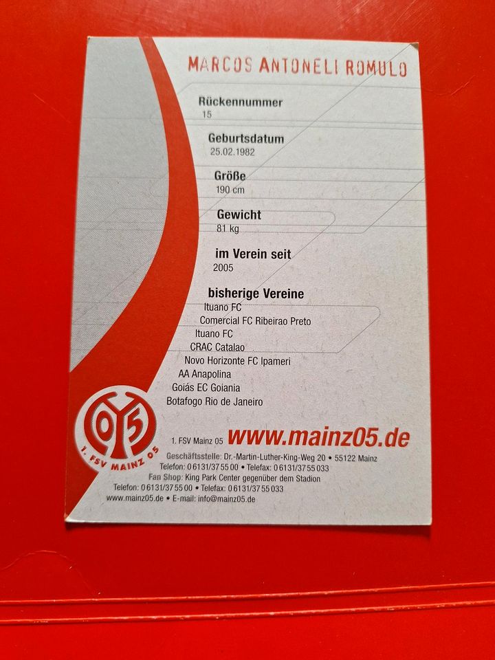 Marcos Antoneli Romulo FSV Mainz 05 in Meßstetten