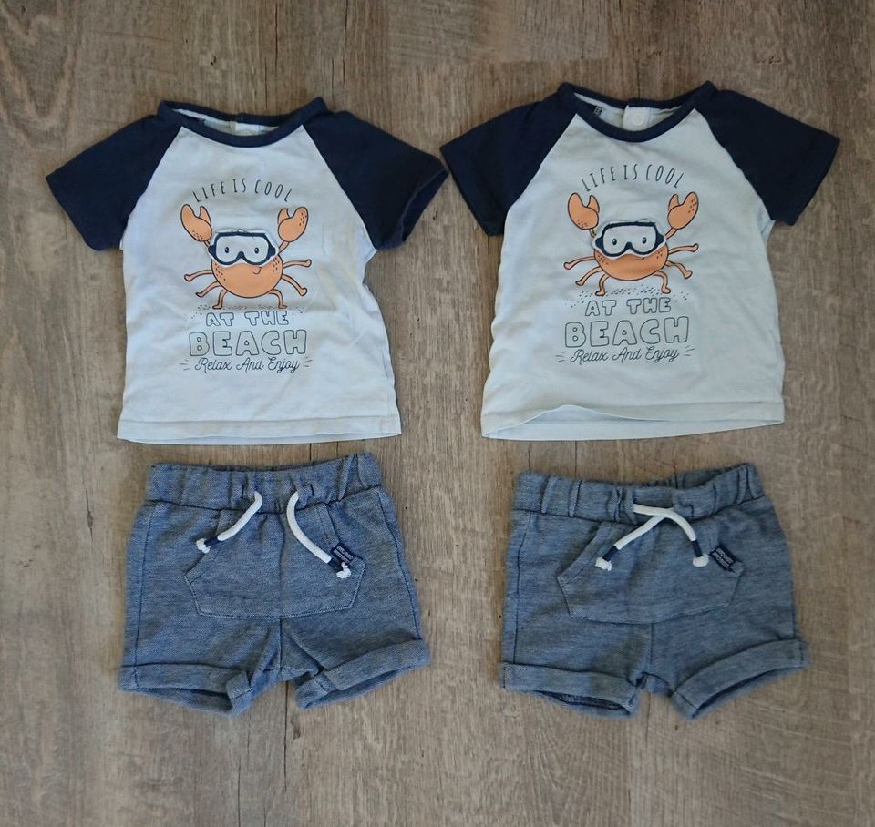 Baby Kleidung Set Shirt Hose Zwillinge 68 74 in Altenmedingen